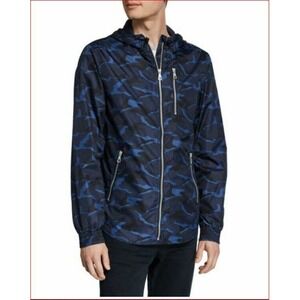 Slate & Stone men track jacket Oliver 3G6-JKT-5047-1 blue camo M $248